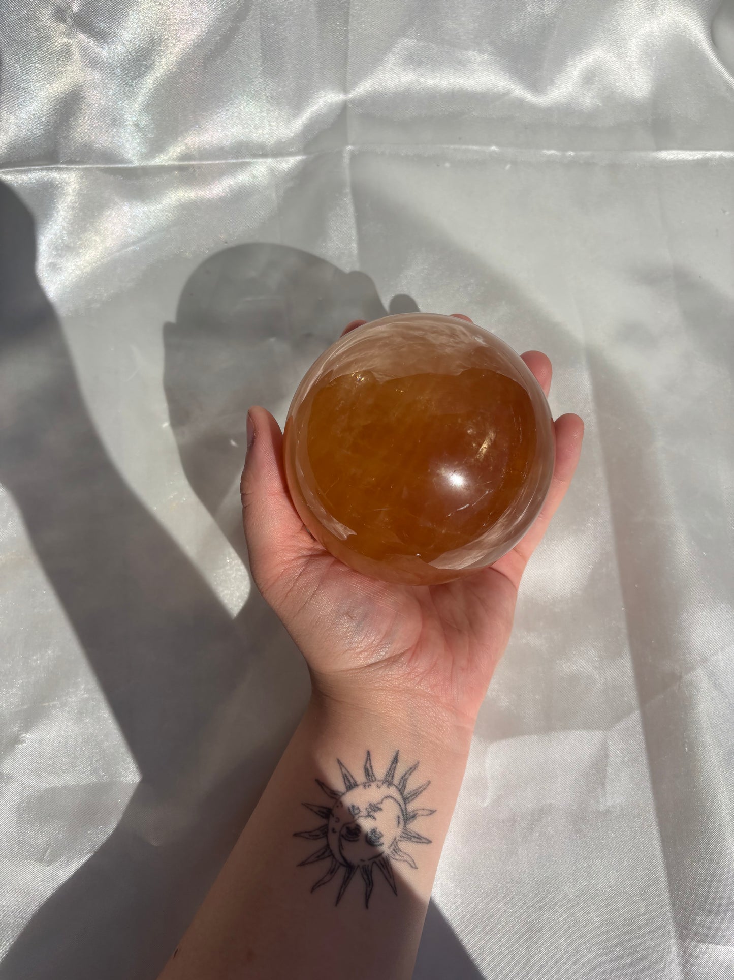 Honey Calcite Sphere 1.2kg