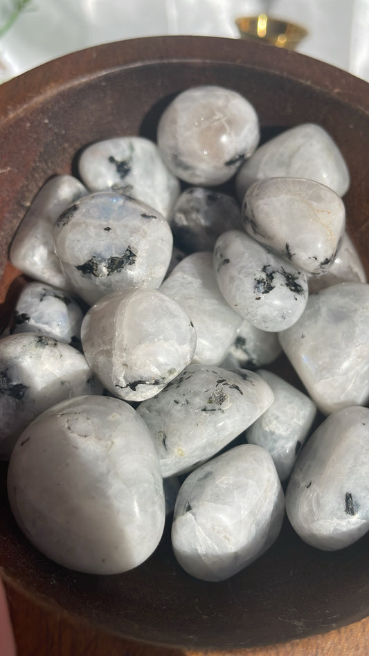 Rainbow Moonstone Tumbles