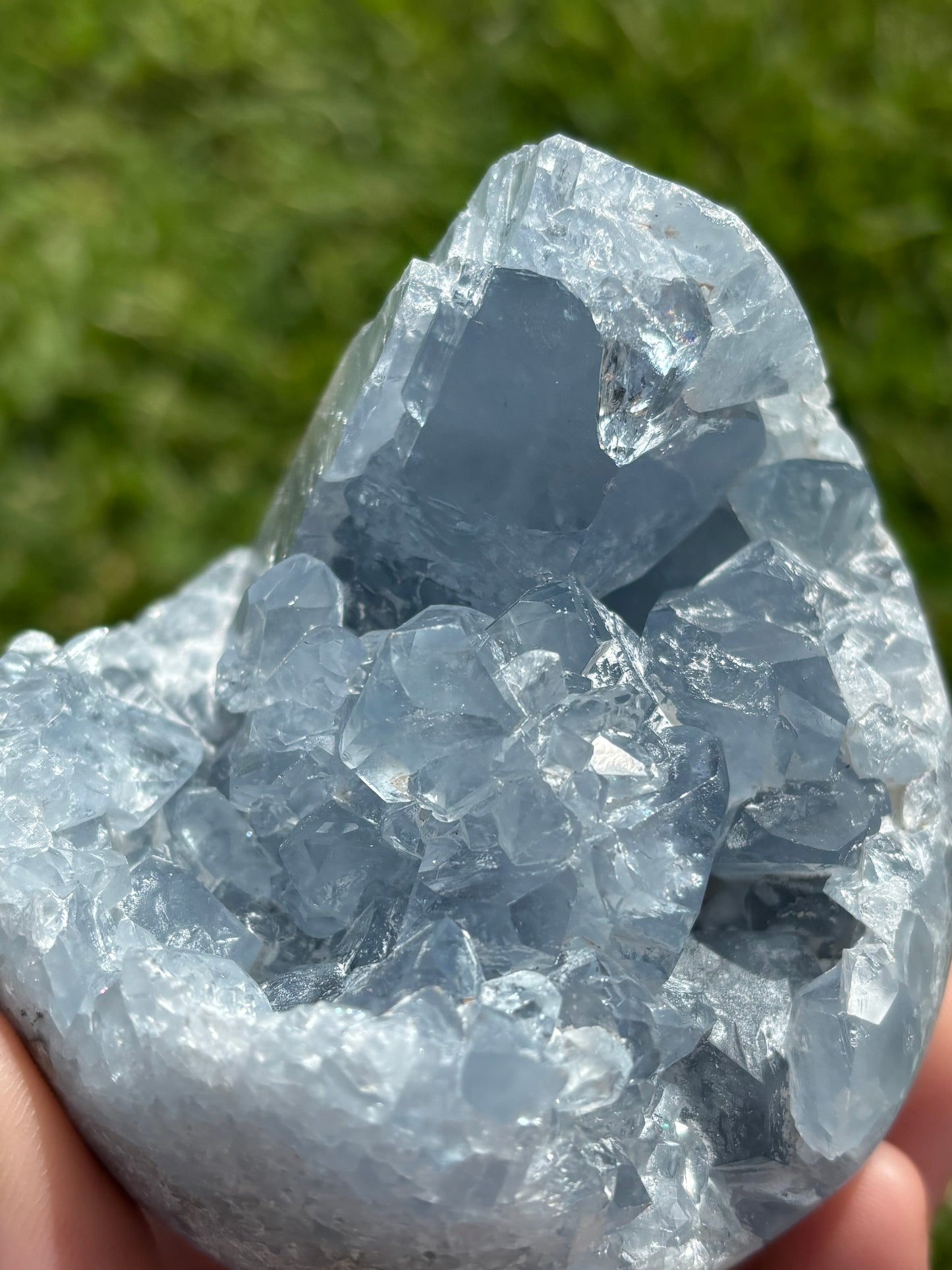 Blue Celestite Cluster
