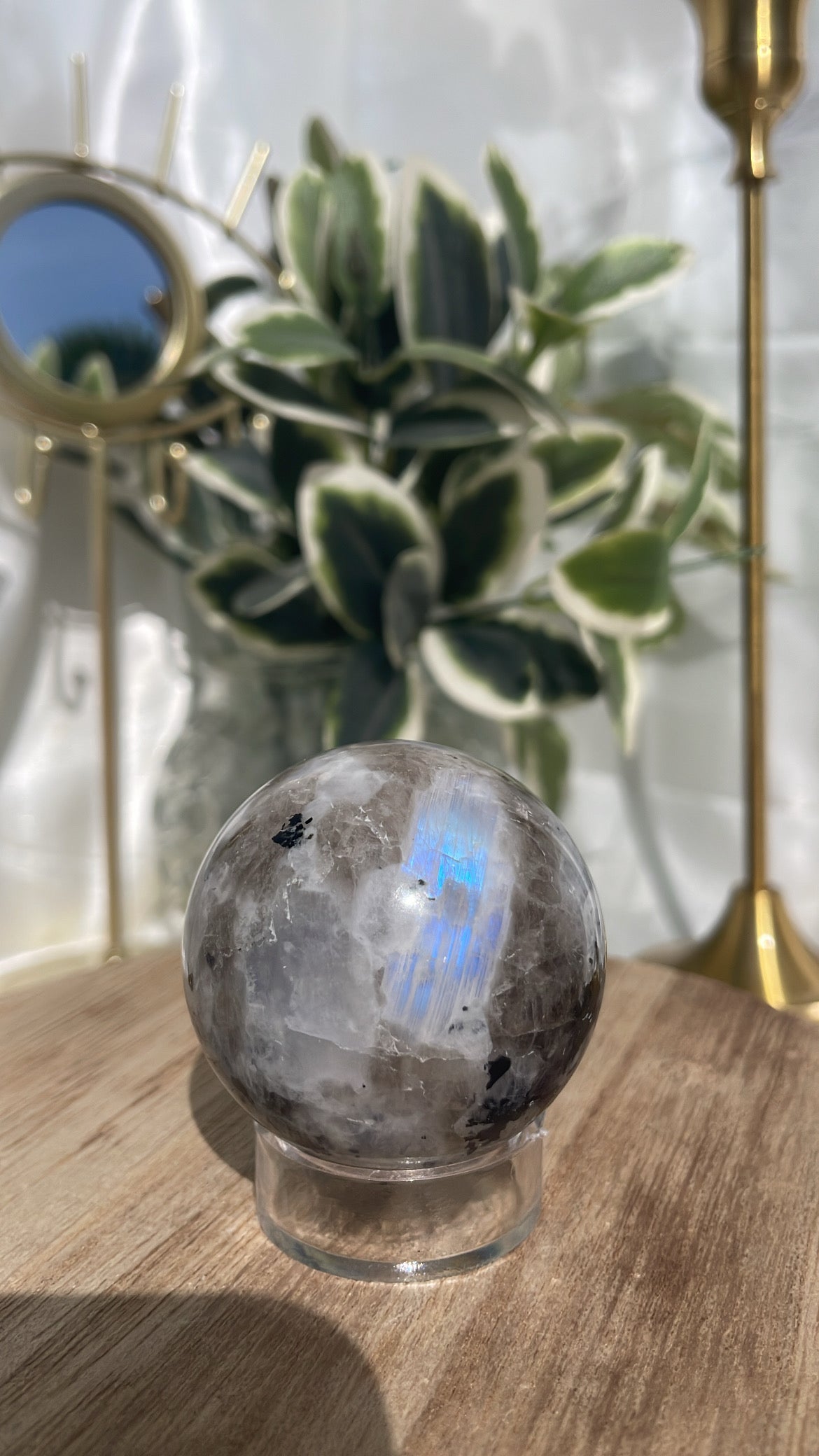 Rainbow Moonstone Sphere