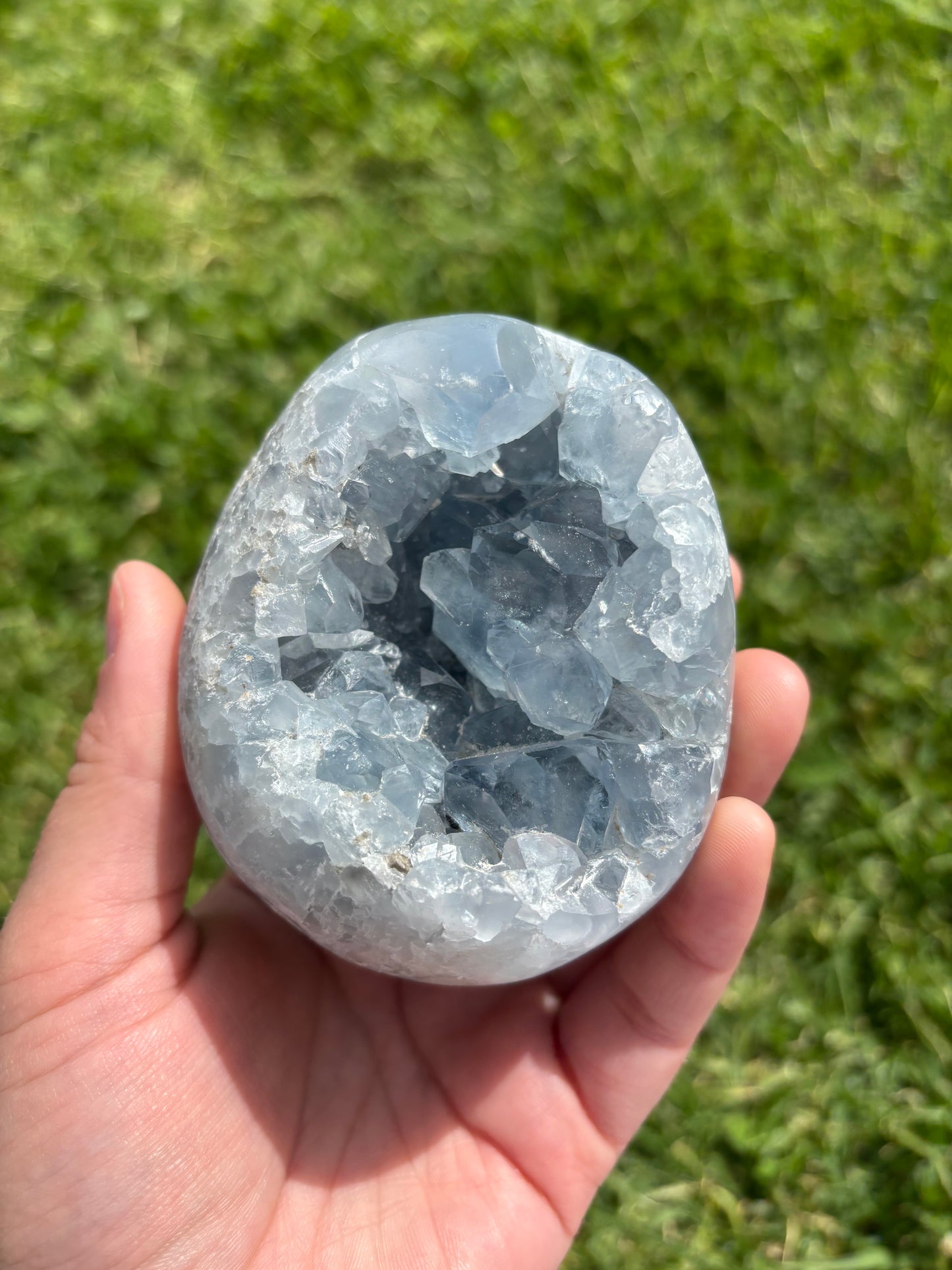 Blue Celestite Cluster
