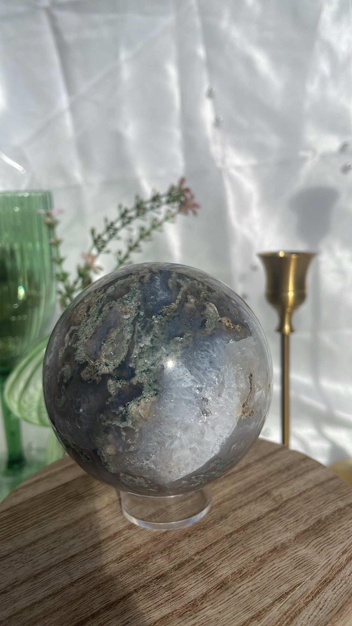 Moss Agate Sphere