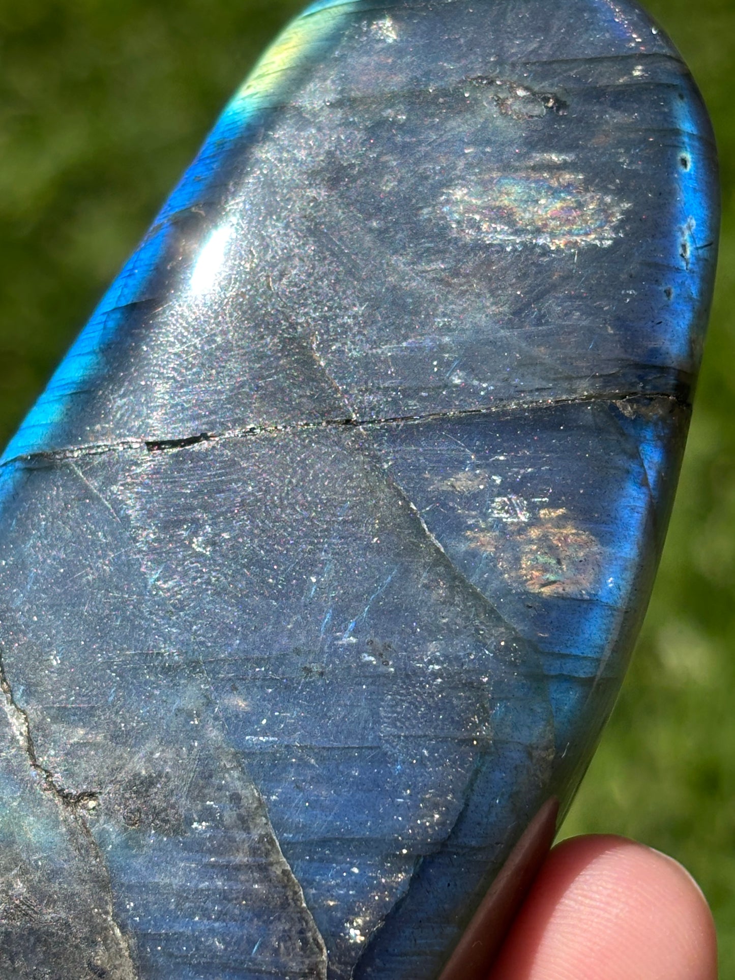 Labradorite Freeform ( has been repaired and glued back together)