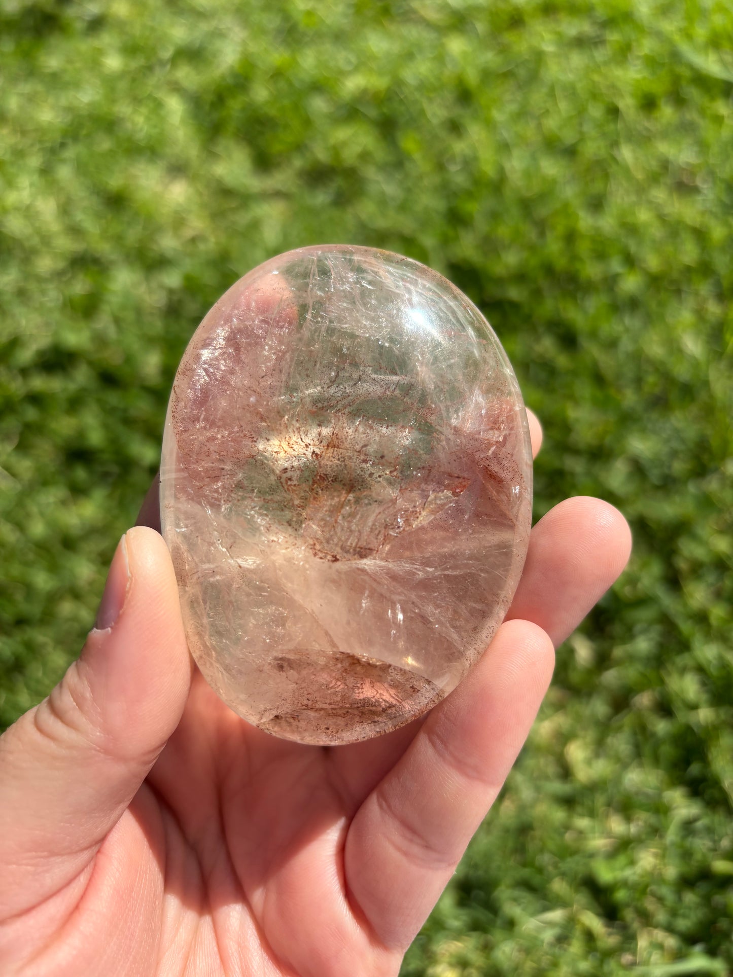 Fire Quartz Palmstone