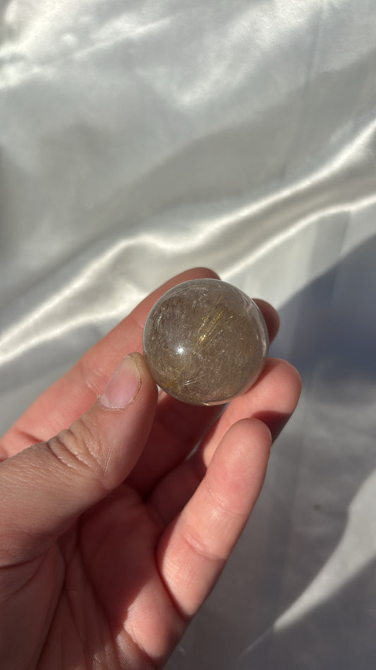 Gold Rutile Sphere