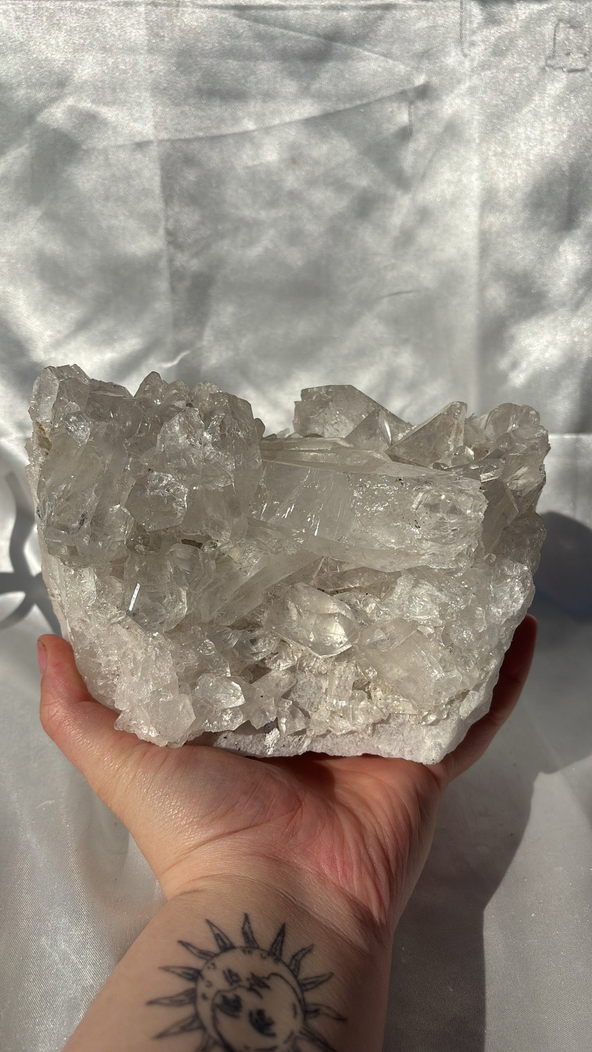 STATEMENT Clear Quartz Cluster On Custom Stand 1.876kg