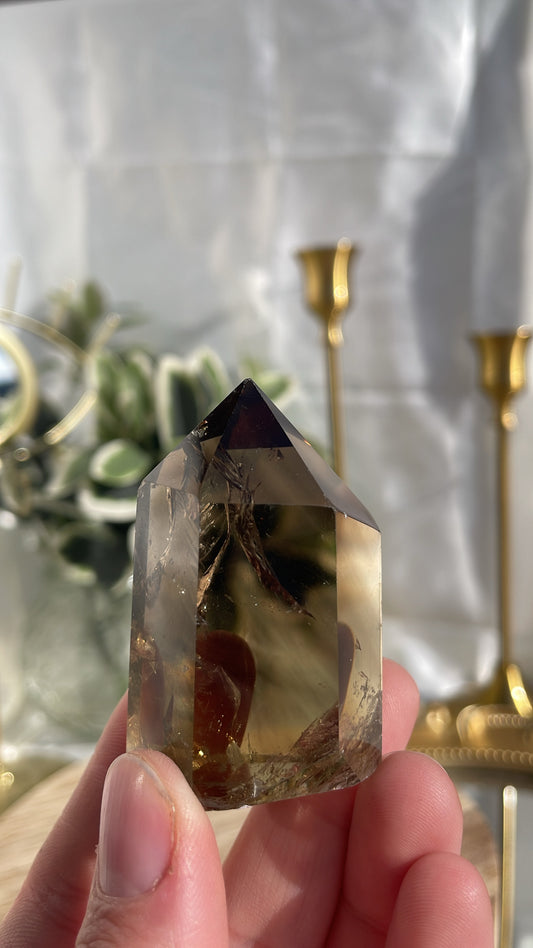 Smokey Citrine Quartz Point