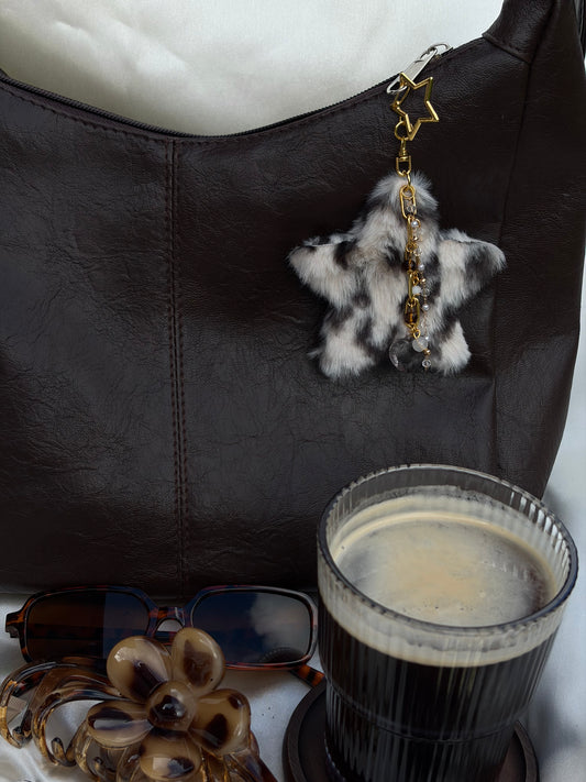 Gold Plush Bag Charm