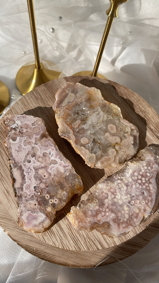 Flower Agate Slices