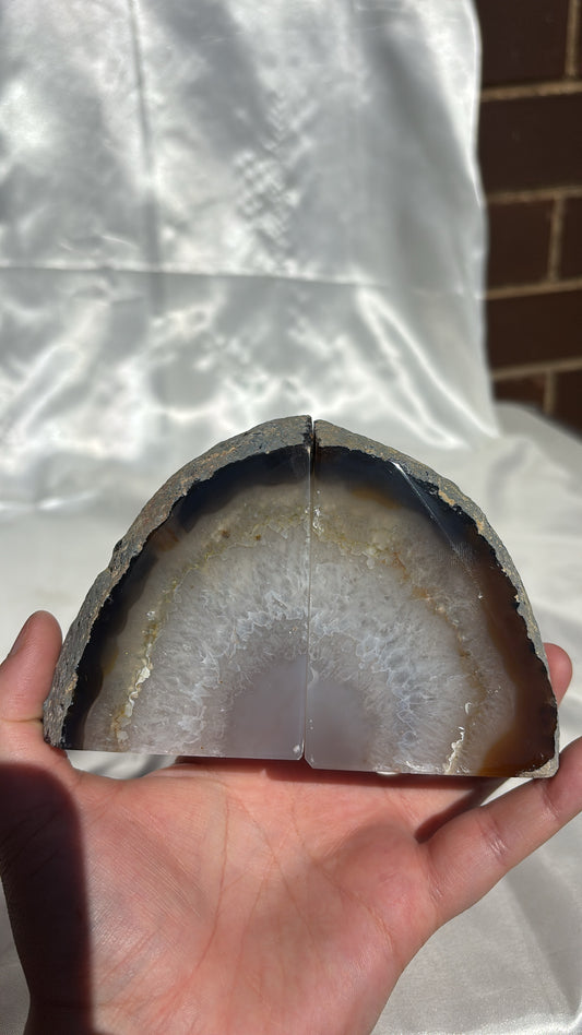 Agate Bookends