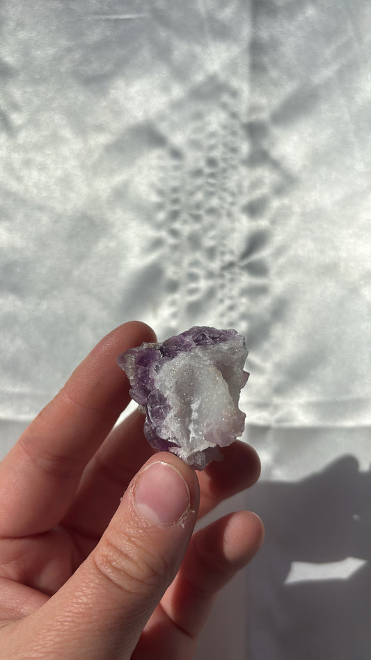 Fluorite On Quartz Specimen