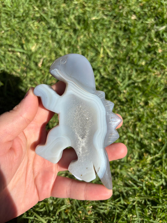 Agate Dino Carving