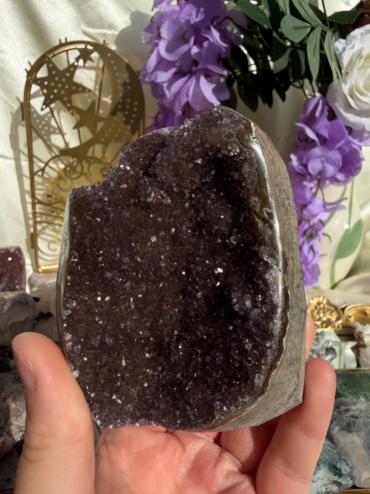 Druzy Rainbow Amethyst Cutbase