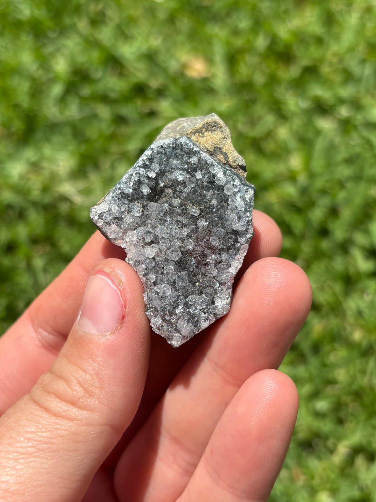 Black/Grey Amethyst Cluster