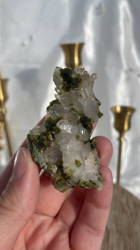 Epidote Quartz Piece