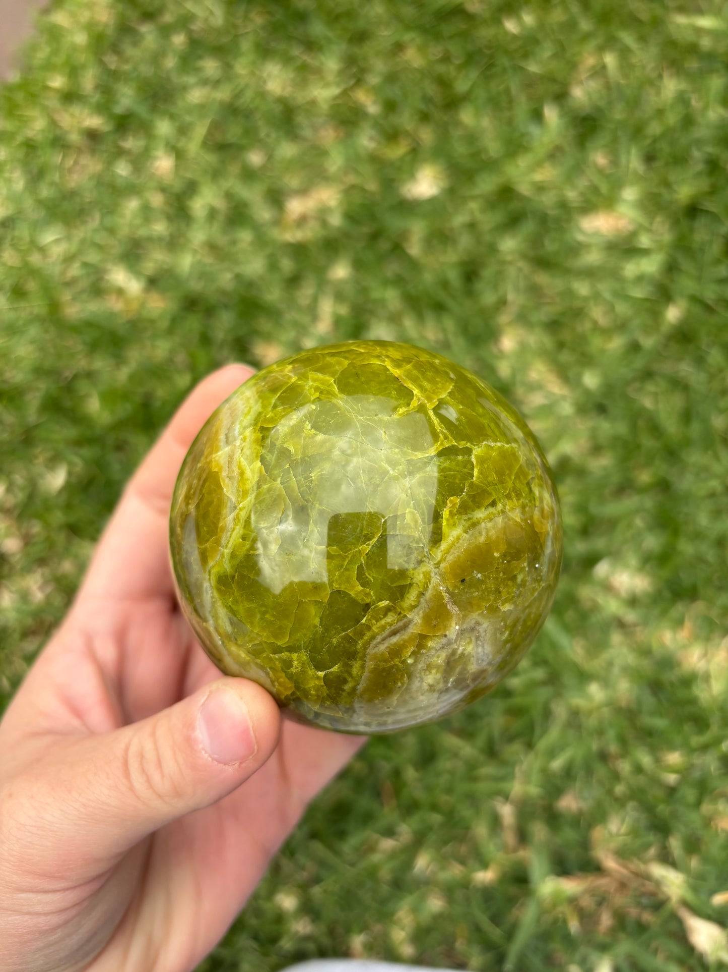 Green Opal Sphere