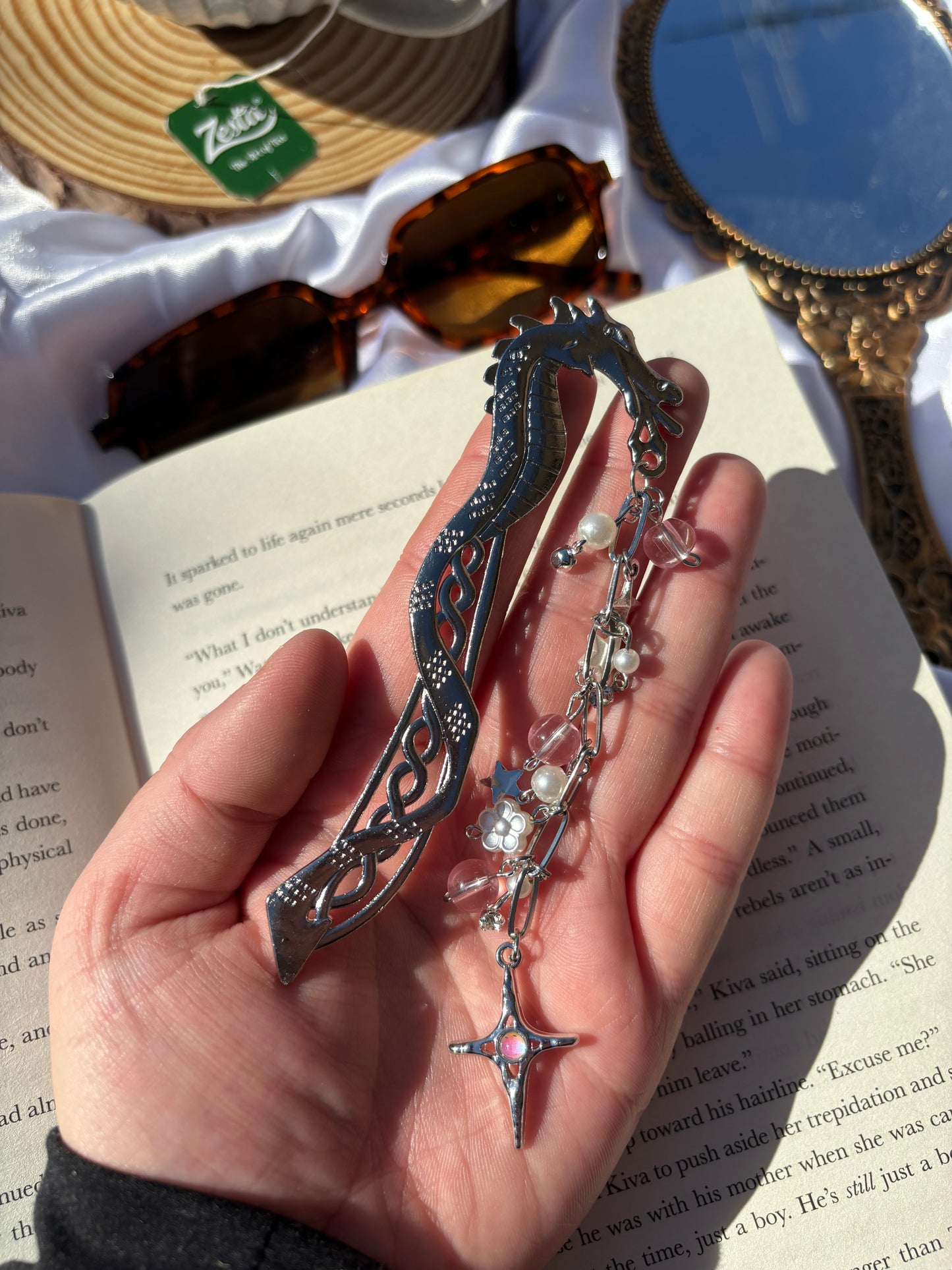 Sliver Dragon Charm Bookmark (LILAH)