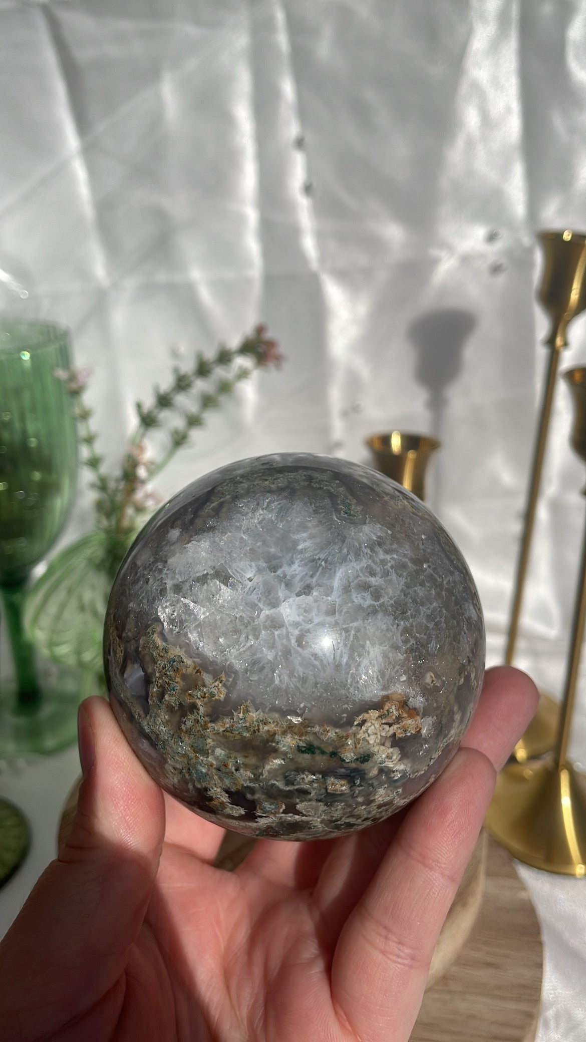 Moss Agate Sphere