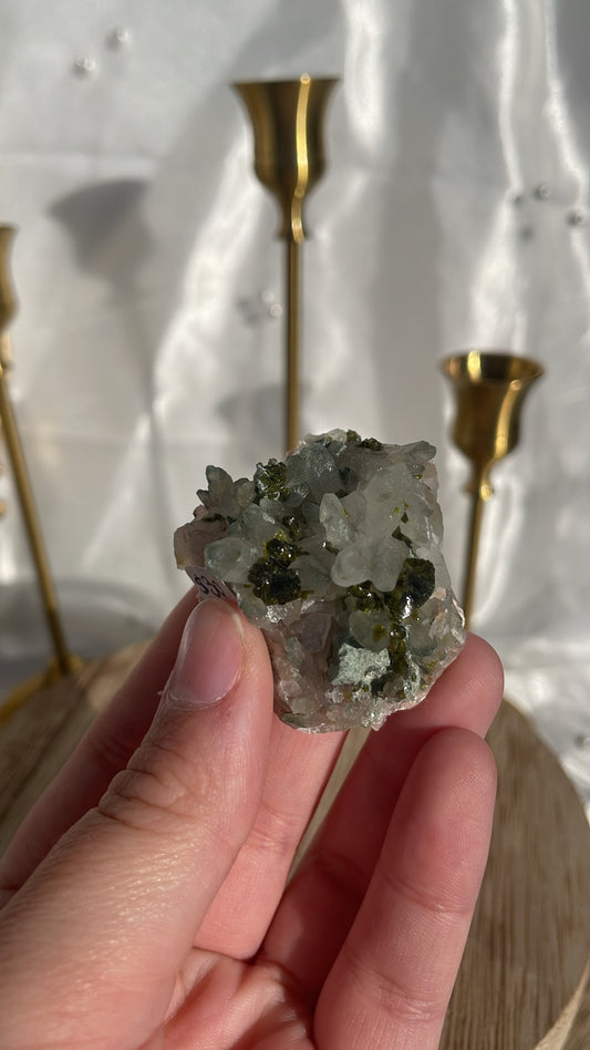 Epidote Quartz Piece