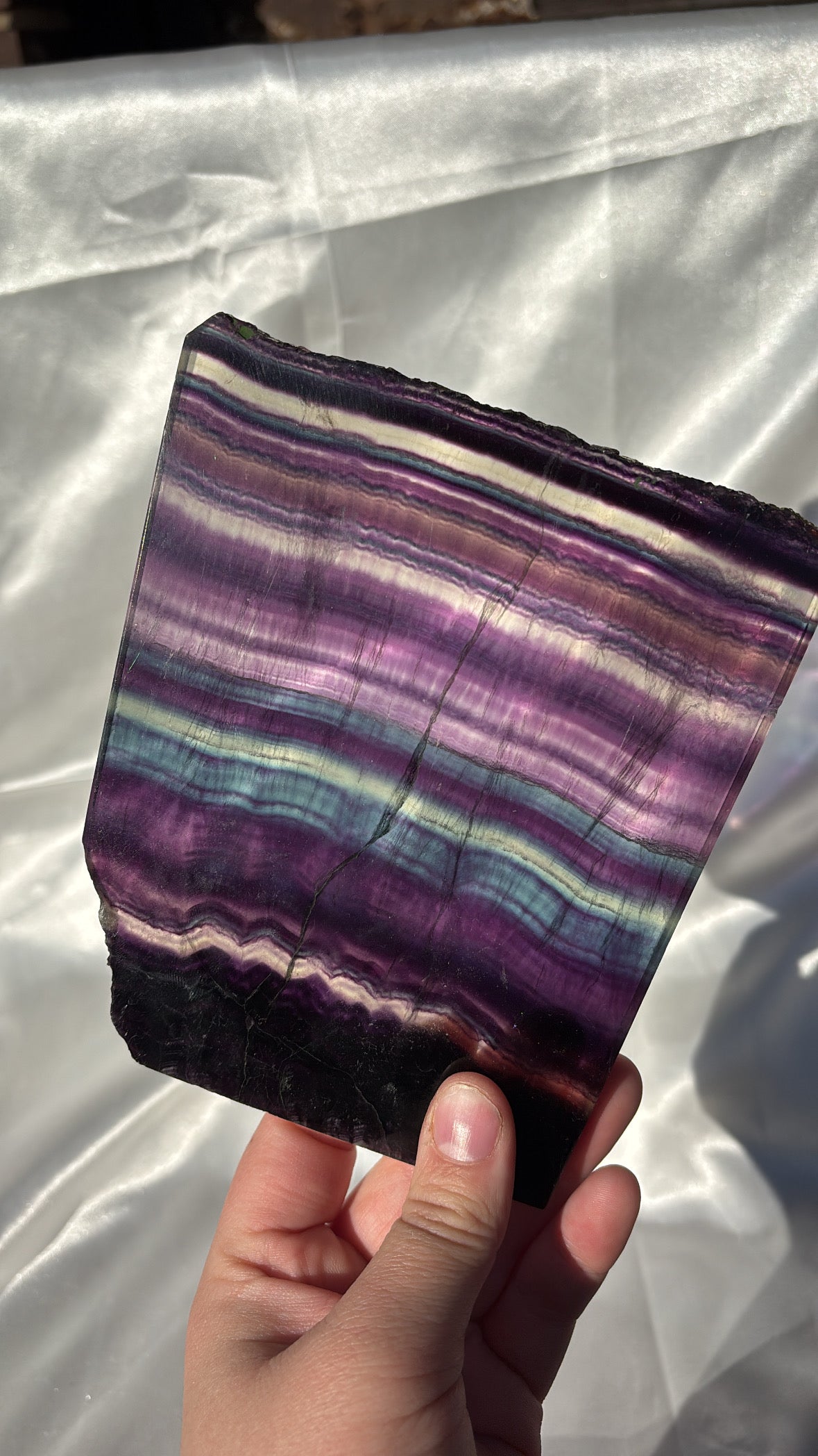 Rainbow Fluorite Slab