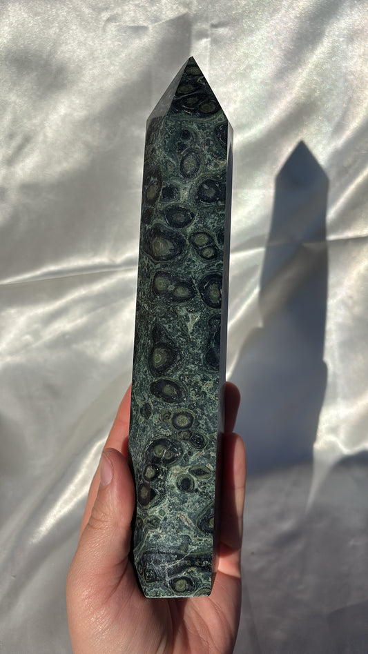 Kambaba Jasper Tower (has slight chip tip )