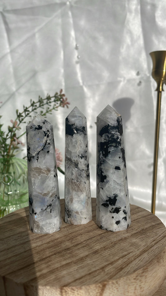 Rainbow Moonstone Points