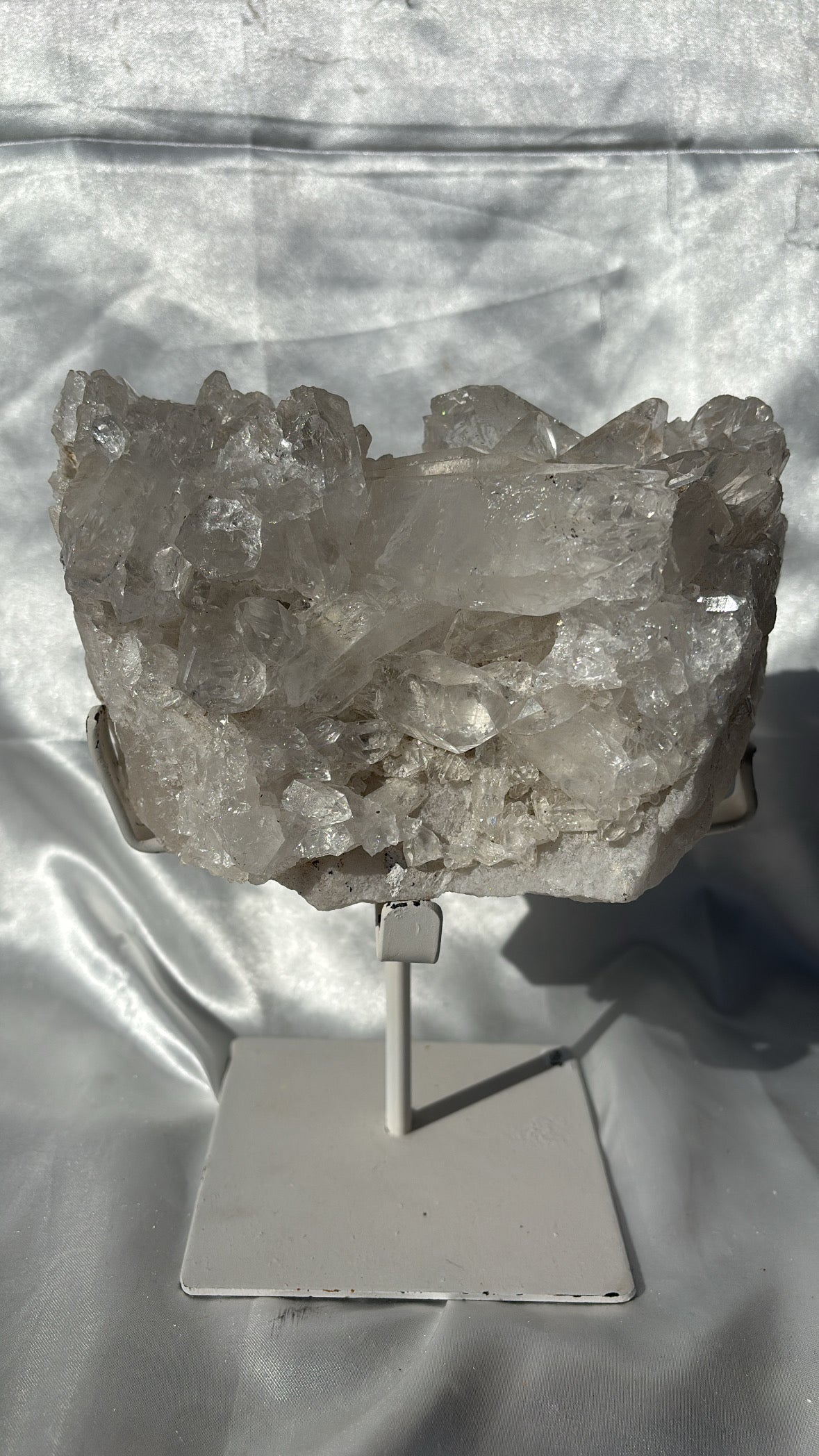 STATEMENT Clear Quartz Cluster On Custom Stand 1.876kg