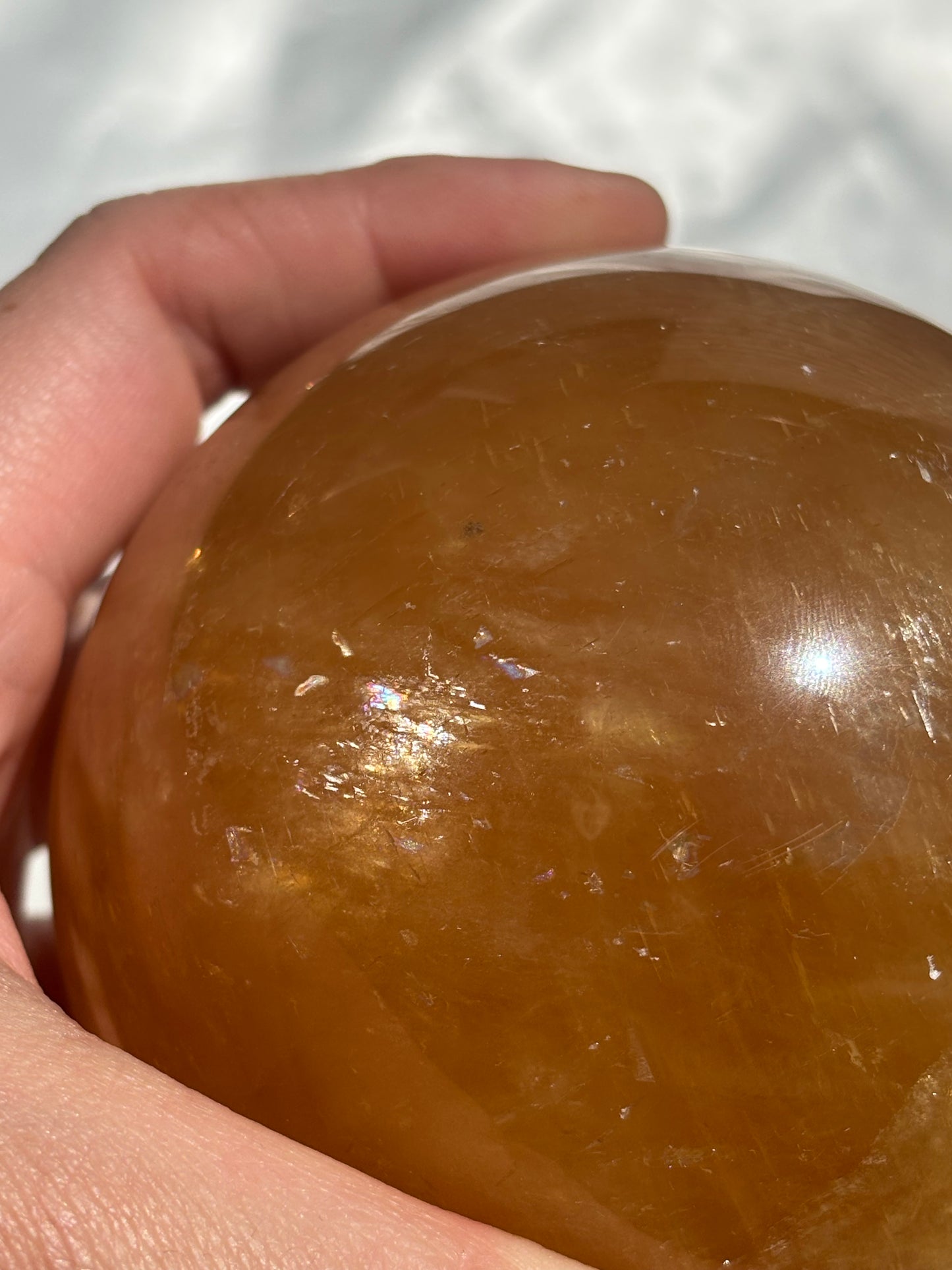 Honey Calcite Sphere 1.2kg