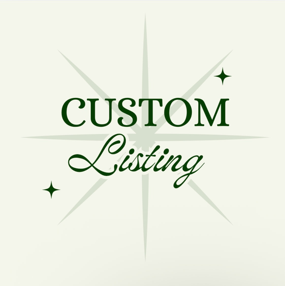 CUSTOM LISTING AMY